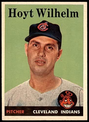 1958 Topps # 324 Хойт Вилхелм Кливланд Индианс (Бейзболна картичка) EX/MT Indians