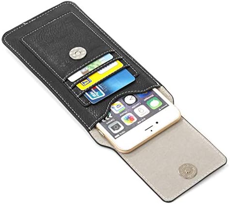Калъф за мобилен телефон, съвместим с iPhone 11 Pro 8 7 6 XS X, съвместим с Samsung Note 10/s10/s20/s10e/S9/S8/S7/S6 edge/S6/S5 Кожен калъф с клип за колан, калъф-кобур през рамото