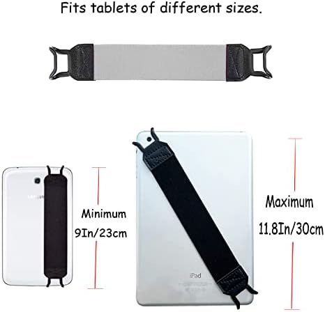 Държач за ръчен каишка за iPad в комплекта, държач за ръчен каишка за таблет, писалка за iPad с трайно еластична лента, управление с една ръка, не е лесно да го пуснете за