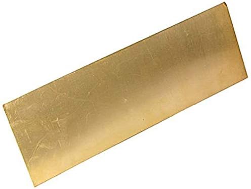 Месинг лист HUILUN Месинг лист за обработка на метали, Суровини, 2,5x100x150 мм, месингови плочи с размери 4x300x300 мм (Размер: 4x300x300 мм)