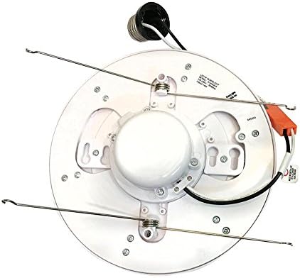 Тавана лампа Viribright мощност 75 W, Сменяеми 6-инчов led лампа с дисков стена, (12 бр.), и Топло бяла 2700 До 1000 Лумена, CRI 90+, Лампа