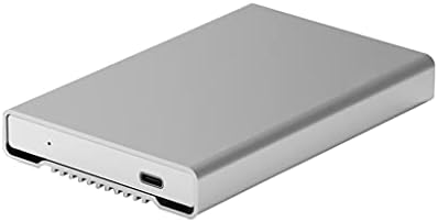 DLOETT на 2.5 кутия за твърд диск, USB 3.0 Алуминиев Type C до USB/Type C Sata HDD Докинг Станция, Калъф за носене Кутийка за Лаптоп