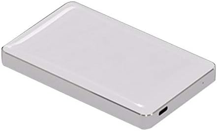 2,5-инчов Метален Мобилен твърд диск за съхранение на данни с голям капацитет на Твърдия диск Type-C за високоскоростен пренос на данни Външен лаптоп (Цвят: бял, размер: