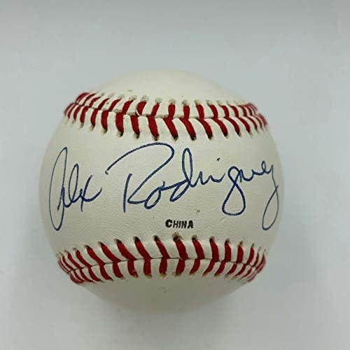 Красива Алекс Родригес, Нов 1994 г., е Подписан Договор с JSA COA-Ниските нива лига бейзбол - Бейзболни Топки С Автографи