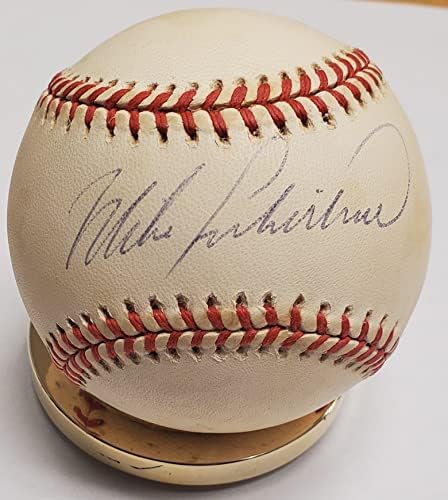 Майк Либерталь с автограф от Официален представител на Американската лига бейзбол