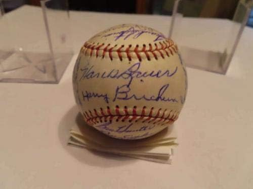 1966 Балтимор Ориълс световни Шампиони по бейзбол с автограф от екипа на jsa - Бейзболни топки с автографи