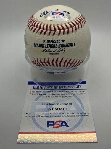 Пийт Роуз даде Автограф Фланелка Голям Фанату Бейзбол PSA DNA * 1 - Бейзболни топки С Автографи