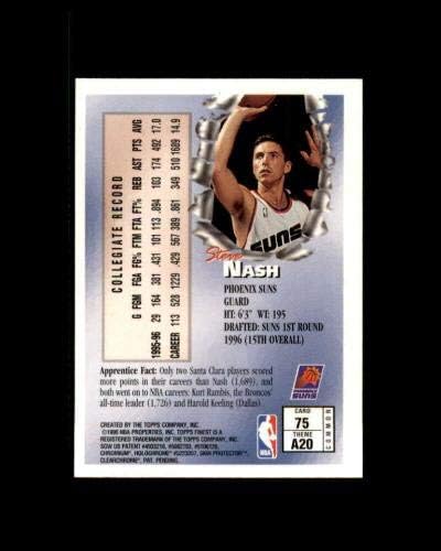 Карта начинаещ Стив Неш 1996-97 най-Добрите 75 - Баскетболни карта начинаещ с надпис Slabbed