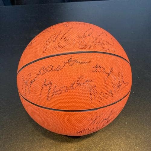 1981-82 Луисвил Кардиналс Елитен екип от 8 Подписан Баскетбол 15 Sigs JSA COA - Баскетболни топки колеж с автограф