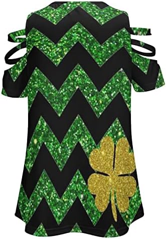 Облекло За Деня на Св. Патрик, Дамски Забавно Блуза с кръгло деколте и по-Голям Размер, Празнична Ирландската Блуза