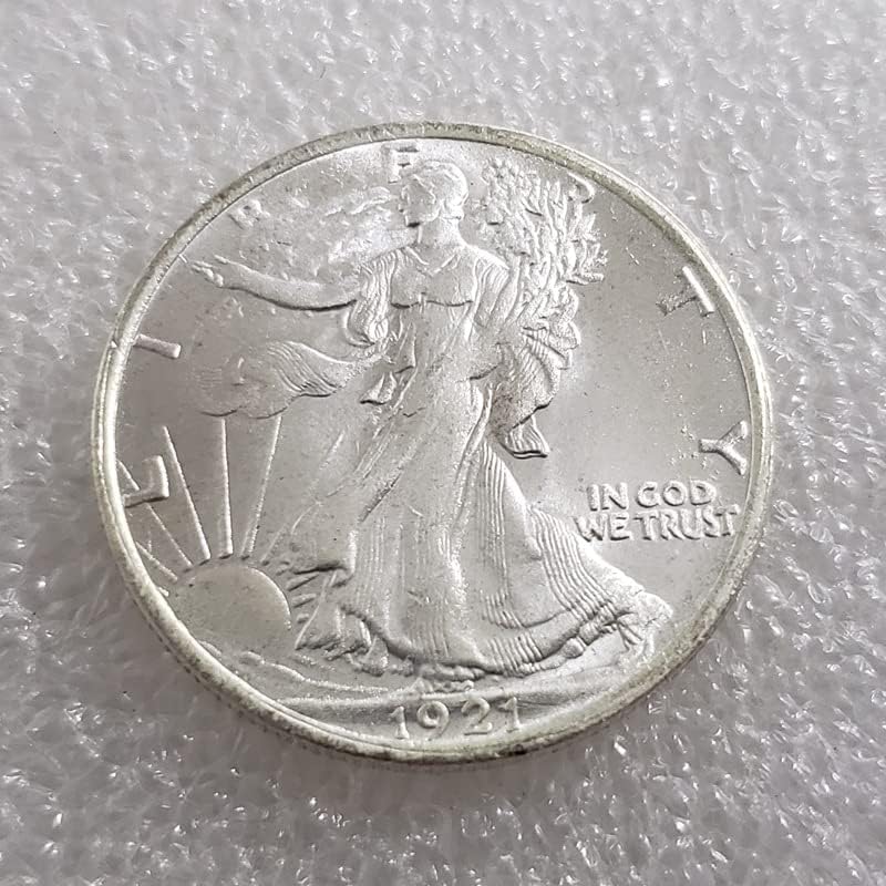 Версия на D, S, PUNC 18 30,5 мм Американската Статуя на Свободата Полдоллара Сребърен долар Монета с черепа Сребърен