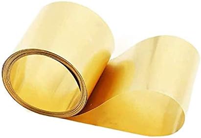 Zerobegin Латунная Листа Лента H62 тя е устойчива против корозия Златна Лента Рулонная Фолио за обработка на метали,