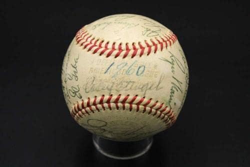 Бейзболна мантъл Шампион 1960 г. Янкис с Автограф от Maris Хауърд JSA LOA D7764 - Бейзболни топки с автографи