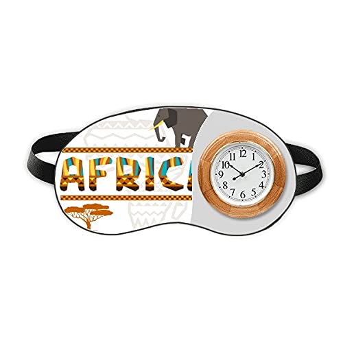 Карта На Африка Слон Африканска Савана Зимен Сън На Очите Главоболие Часовници Пътна Сянка Калъф