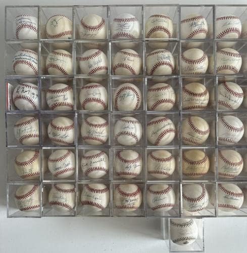 Множество официални бейзболни топки HOFer & Stars с автограф 61 различни играчи - УАУ! - Бейзболни топки с автографи