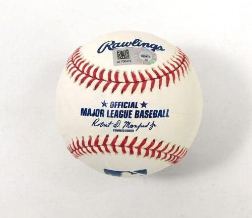 Гилермо Ередиа подписа Бейзболни топки Rawlings OMLB MLB с автограф