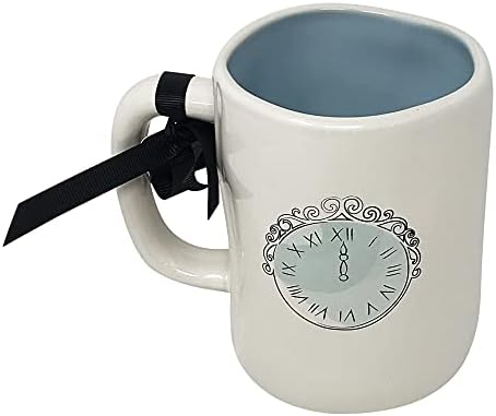Керамични чаши за кафе/чай със стил Rae Dunn by Magenta Princess (Животът е приказка / Бяло и Синьо интериор)
