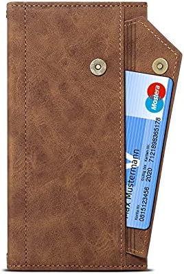 Чанта-портфейл с панти капак за телефон, съвместим с Motorola Moto G30 /G20 /G10 4G, Калъф с цип с отделение за карти