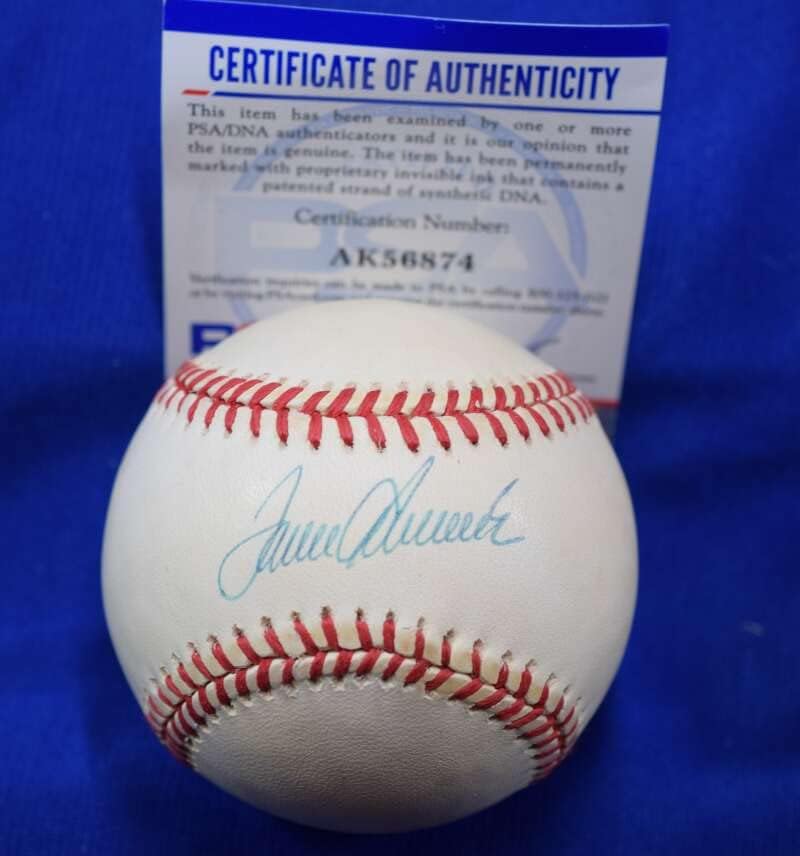Това Siver PSA ДНК Coa Автограф на Националната лийг Бейзбол с автограф 3
