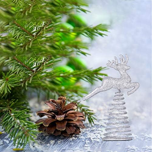 BESTOYARD Коледно Дърво Звезда Topper Коледен Елен Елха Topper Празнични Украси За Коледната Елха Украса на Коледна Елха Топперы