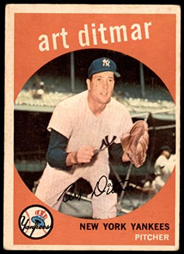1959 Topps 374 Арт Дитмар Ню Йорк Янкис (Бейзболна картичка) ДОБРИ Янкис