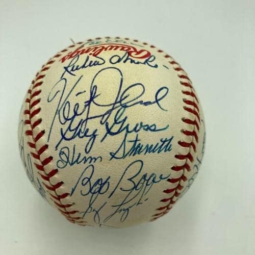 1980 Отбор на Шампионите от Световна серия Филаделфия Филис подписа договор с W. S. Baseball JSA COA - Бейзболни топки