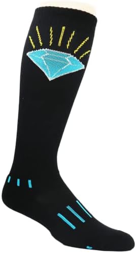 MOXIE Чорапи Младежки Черни Футболни чорапи до коляното Blue Diamond