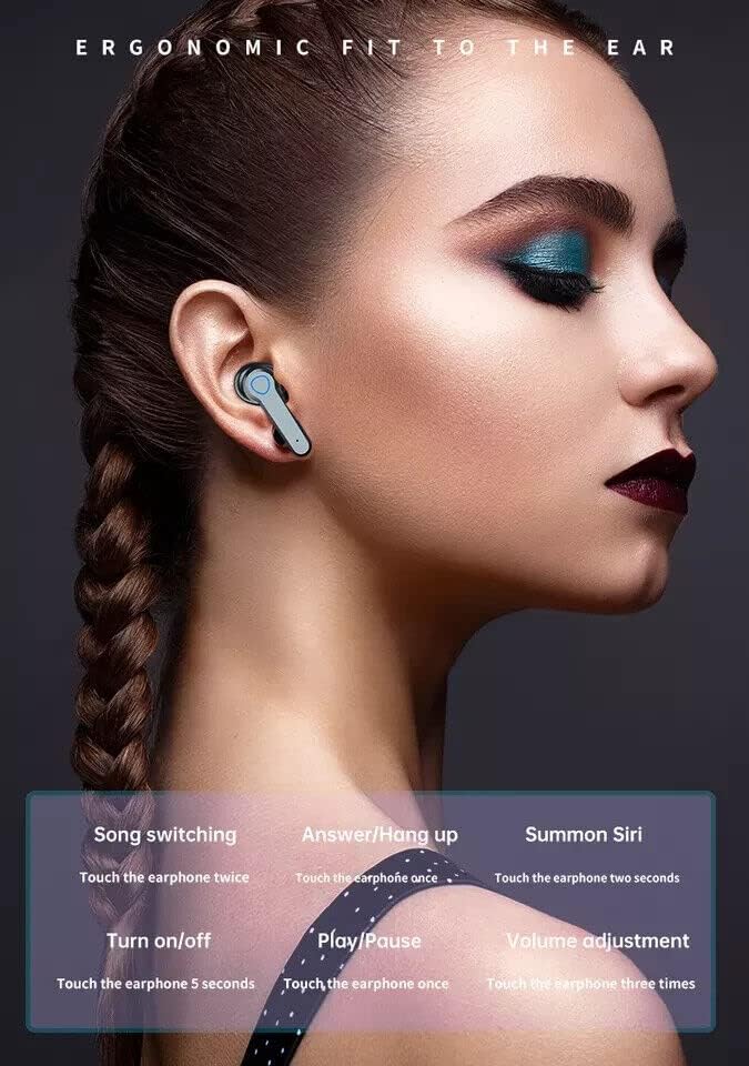 за Huawei Honor 30 Настоящите Безжични Bluetooth Слушалки 5.1 Слушалки Сензорно Управление с led цифров дисплей Калъф За Зареждане, Слушалки и микрофон с Шумопотискане