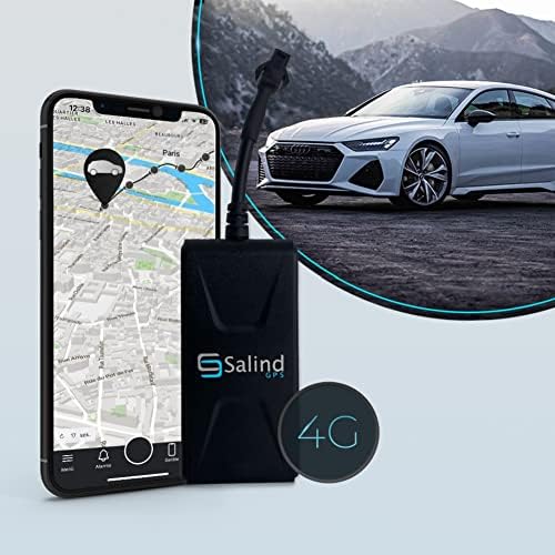 SALIND GPS Директна връзка към батерията на автомобила (9-75 В) - Следи за превозни средства, Автомобилни GPS тракер 4G LTE сигнали в режим на реално време, мулти аларма и извес?