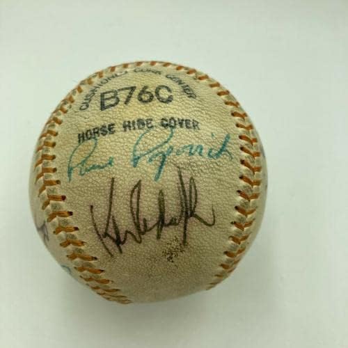 1969 Отбор на Чикаго Къбс Подписа Автографи на Официалната лига Бейзбол - Бейзболни топки с Автографи