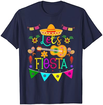 Забавна Тениска Cinco De Mayo Let ' s Fiesta с Кактусовым Сомбреро в Шапка