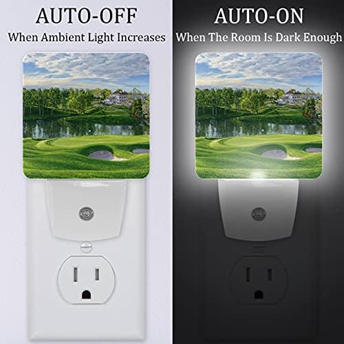 LORVIES Golf Course Plug led нощна светлина с Автоматичен Сензор от Здрач до Зори, Декоративна нощна лампа за Спални,