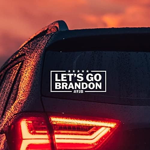 Let 's Go Brandon Decal Vinyl Стикер за Автомобил, FJB Забавни Стикери Прозореца на Колата / Хумор/ Забавен 8 Широка