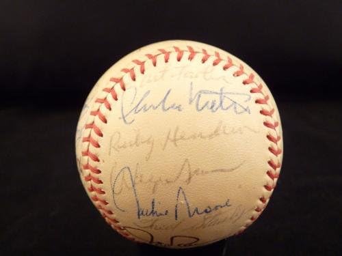 1982 Отбор А Подписа Гарантиран PSA топката x29 OAL Ball Били Рики Мартин Хендерсону - Бейзболни топки с автографи