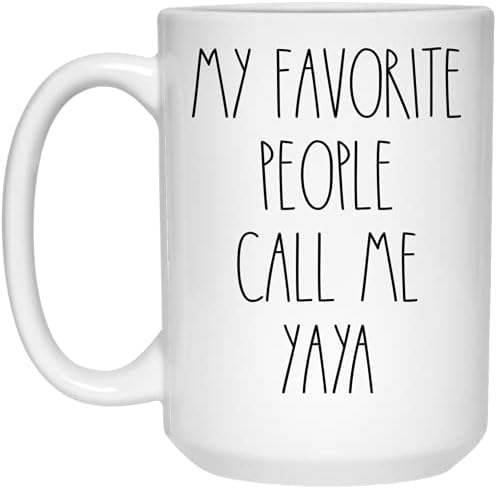 PTDShops Yaya - любимите Ми Хора ме Наричат Кафеена чаша Yaya, В стил Яя Рей Дън, В стил Яя Дън, На рождения си Ден -