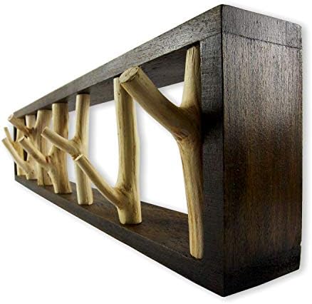 roro 22-Инчов Шапка, ръчно изработени от дървени пръчки, на шпакловка и закачалка за ключове - Стилно, еко-приятелски и организационно блаженство