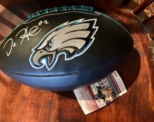 Футболна топка с автограф от Jalen Hurts с логото на Philadelphia Eagles JSA - Футболни топки С Автографи