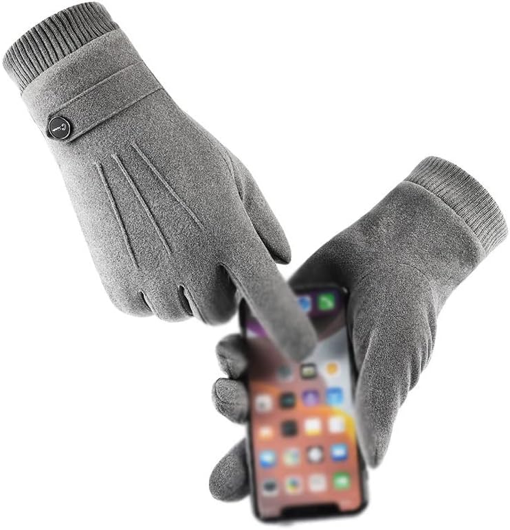 n/a Топли Ръкавици Есенно-зимни Плюс Кадифе Дебели кадифени ръкавици за езда със сензорен екран, спортни ръкавици за езда на открито (Цвят: A, размер: един размер)