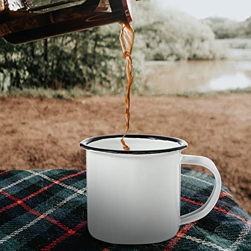 Эмалированная Чаша DOITOOL Camping Mug - 8,5 унции, Малки Реколта Чаши за Кафе - Атрактивни Цветни Туристически Чаши