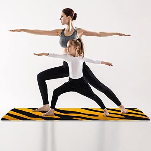Килимче за йога премиум клас с градиентным модел тигър Siebzeh, екологично Чист Гумена подложка за здраве и фитнес, нескользящий