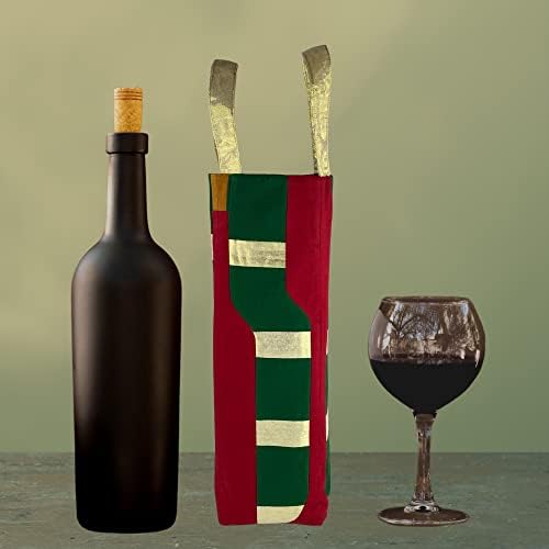 Вино чанти Simply Beautiful Always Snow Holiday Temottles - Просто красиви вино, чанти от плат, които са ръчно изработени. Може да се използва на няколко пъти и по няколко начина! | Пакети ?
