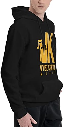 Julemy Vybz Kartel Hoody С Логото на Мъжки Ежедневни Hoody Пуловер С качулка С Джобове