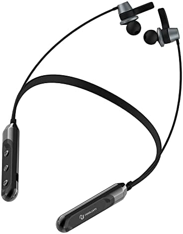Слушалки Reelom Wireless Bluetooth in Ear с шейным джанта 20 часа възпроизвеждане на V5.0 с микрофон (черни и сиви)