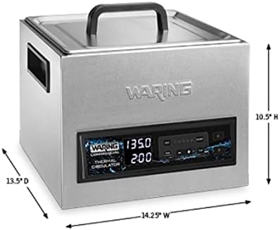 Автономен Термоциркулятор Waring Commercial WSV16 16 за домашна употреба, 16 литра / 4,2 Литра, Емкостная Сензорен панел за управление, 5 Програмируеми настройки, Таймер, 120, 1560 W, 5-1