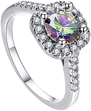 Бижута за жени, пръстени, бяло пръстен, подарък, ръчно изработени бижута, кройката, обручальный камък, Луксозен регулируема скъпоценен камък