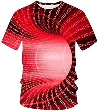 Тениски WYTong Унисекс С 3D Принтом, Летни Ежедневни Ризи С Къс ръкав, Ежедневни Тънка Блуза С кръгло деколте