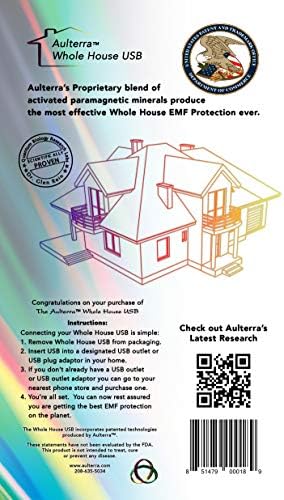 Aulterra EMF Home Protection Anti Radiation USB за защита на цялата къща за неутрализиране на вредни некогерентных ЕЛЕКТРОМАГНИТНИ честоти, включително 5G