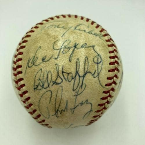 Мики Мэнтл 1965 Отбор Ню Йорк Янкис Подписа са Използвани от бейзболни топки с автограф на JSA COA - MLB Използвани бейзболни топки С автограф